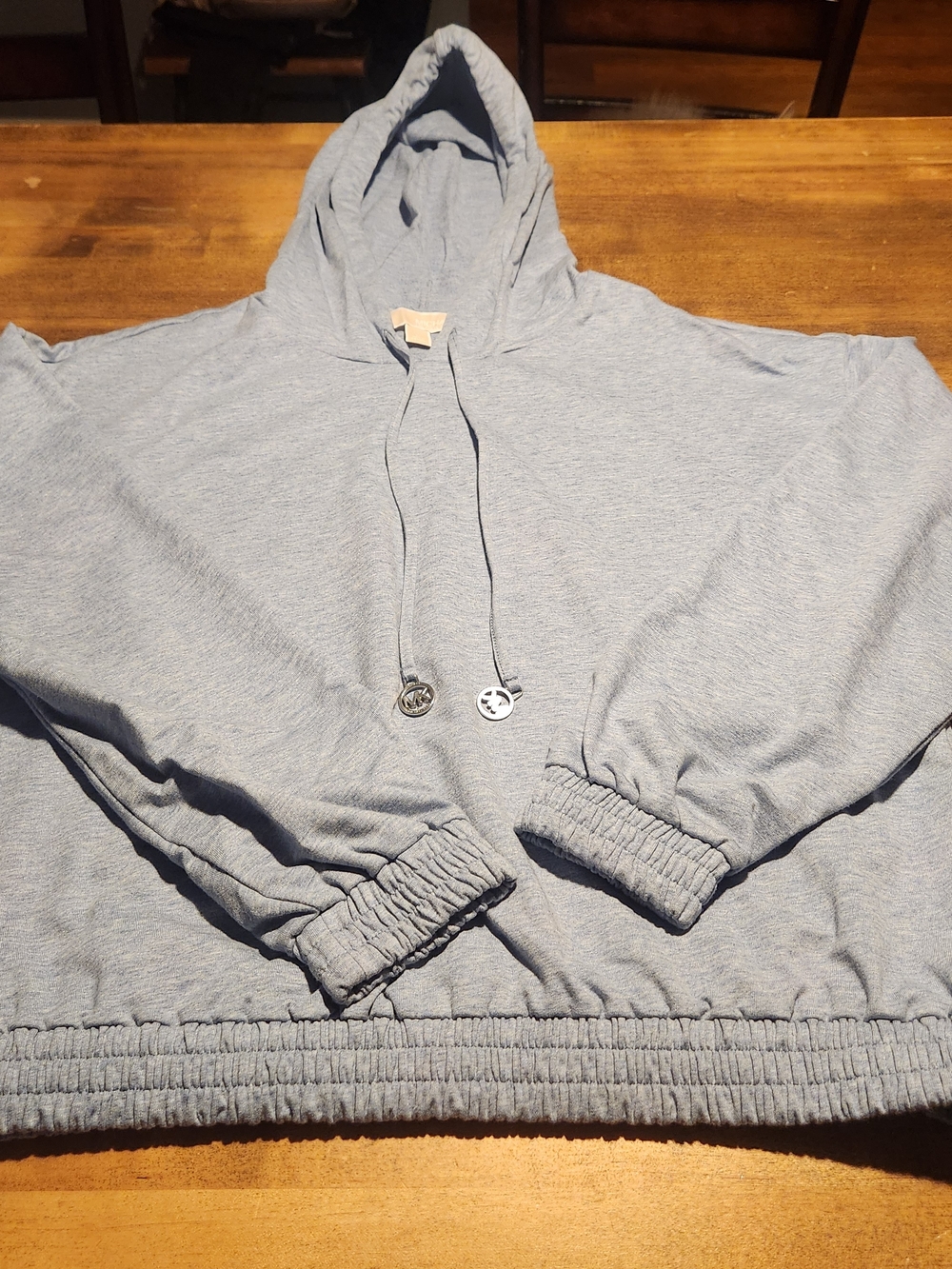 Michael Kors Heather Gray Hooded Womans Sweatshirt